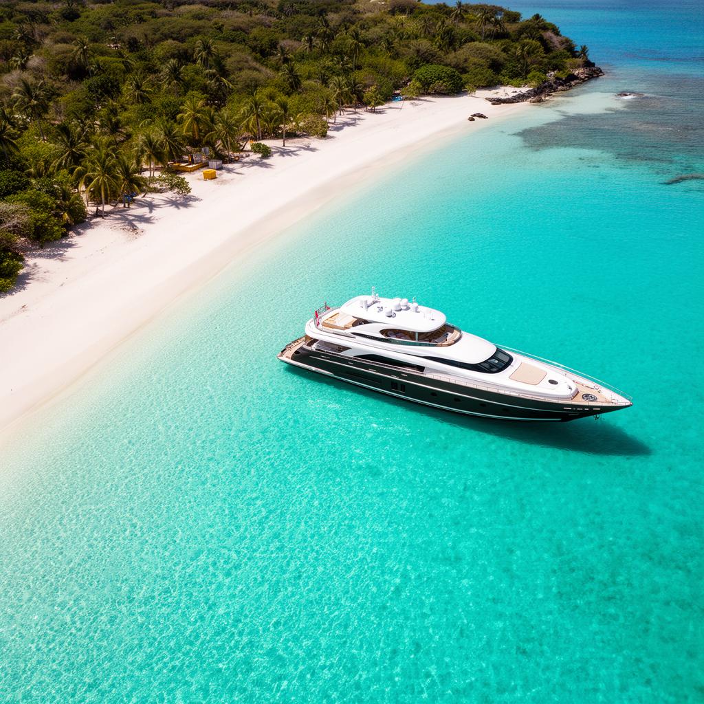 Tropical luxury travel destination